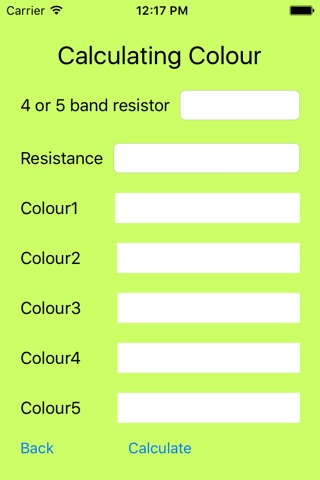 Resistor Calculation screenshot 2