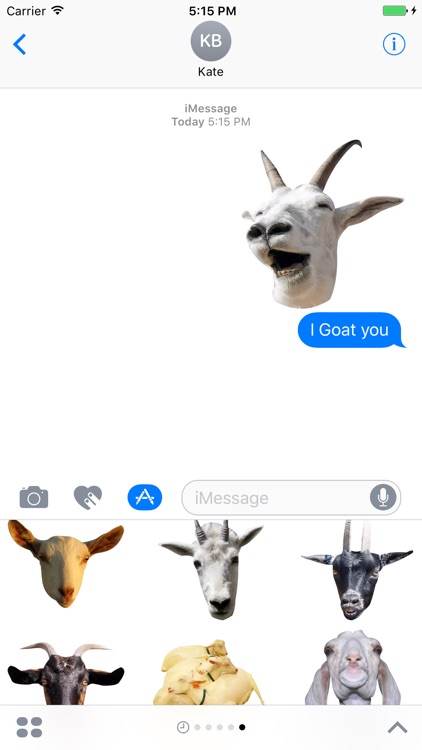 Goat Sticker for iMessage screenshot-3