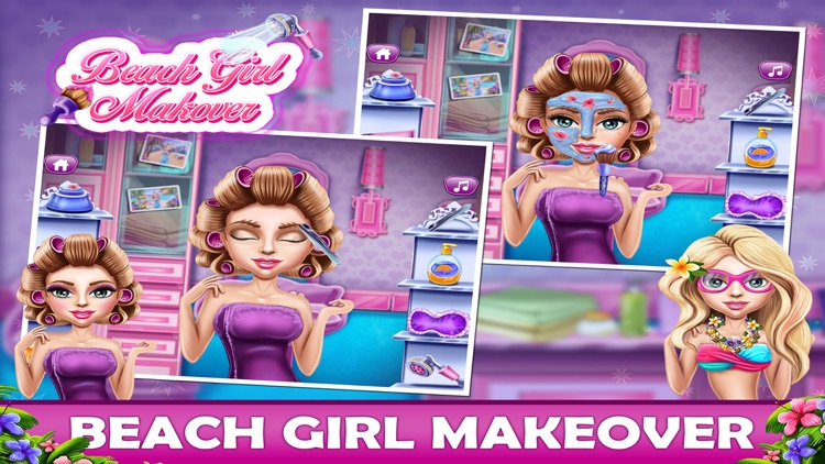 Beach Girl Makeover - Beach Model Makeup Salon,Makeover Game