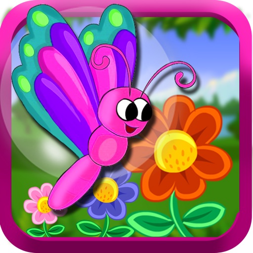 Flutter Garden - Tap Butterfly to catch flowers (free game) icon
