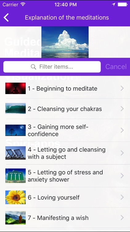 Guided Meditation and Visualization App