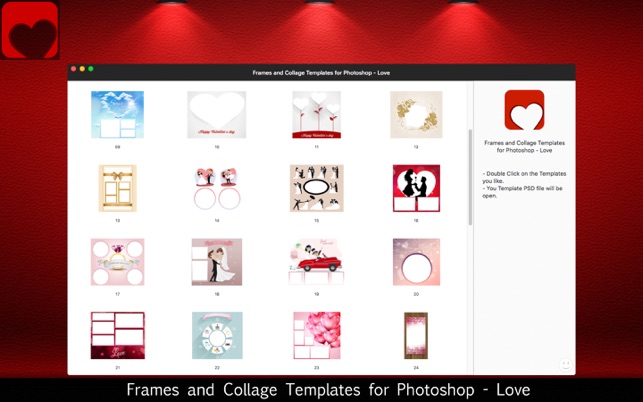 Frames and Collage Templates for Photoshop - Love(圖5)-速報App