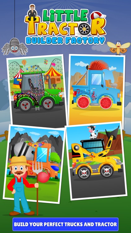 Little Tractor Builder Factory and Build Trucks for Kids