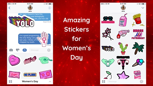 Awesome Women's Day Stickers(圖2)-速報App