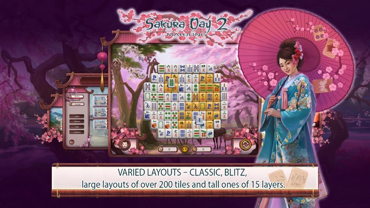 Sakura Day 2 Mahjong Free screenshot-3