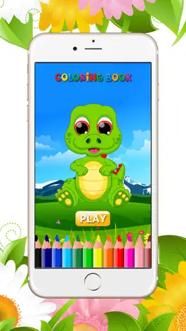 Game screenshot Dinosaur Cute Coloring Book: Paint & Draw for Kids mod apk