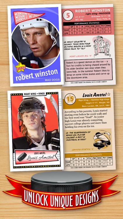 Hockey Card Maker - Make Your Own Custom Hockey Cards with Starr Cards