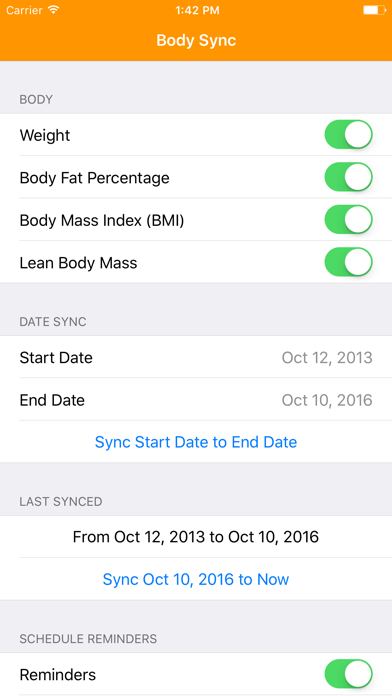 Body Sync for Fitbit ... screenshot1