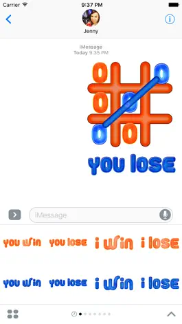 Game screenshot XOX Game Stickers for iMessage apk