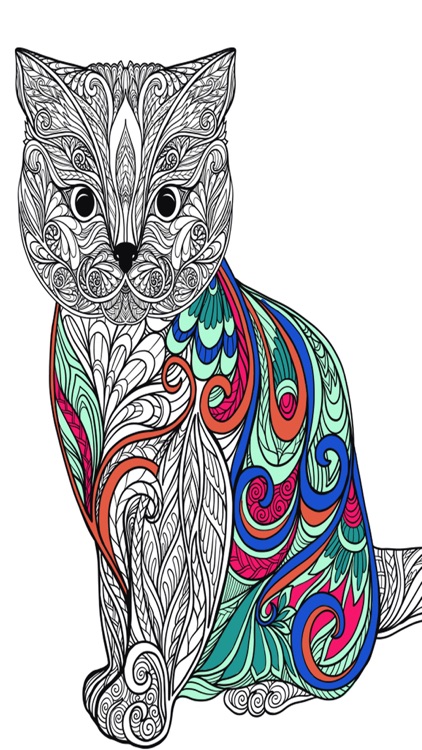 Cats mandalas coloring book for adults  Premium by Valenapps