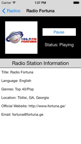 Game screenshot Georgia Radio Live (Georgian) hack