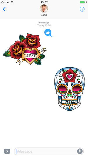 Tattoo set - Stickers for iMessage(圖4)-速報App