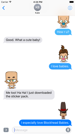 Blockhead Babies - Animated Stickers