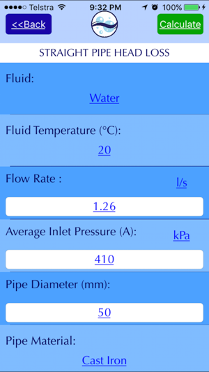 Pipe Headloss by Water Toolbox(圖2)-速報App