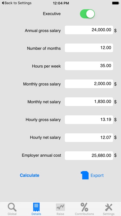 Salary Net / Gross (Pro)