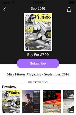 Miss Fitness Magazine screenshot 3