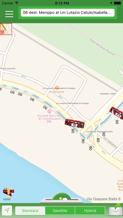 In Arrivo Express - buses and taxis on your map