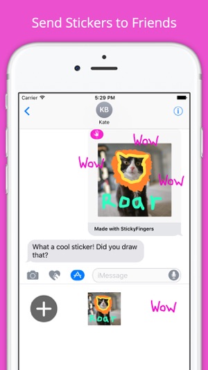 Sticky Fingers: Draw Your Own iMessage Stickers(圖5)-速報App