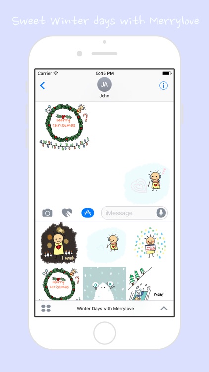Winter Days with Merrylove (Animated Stickers)