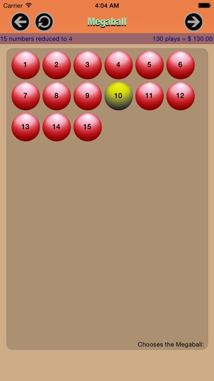 MegaMillions Reduced