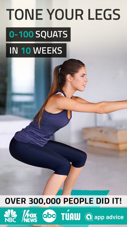 Squats Challenge: 0-100 Squats trainer workout
