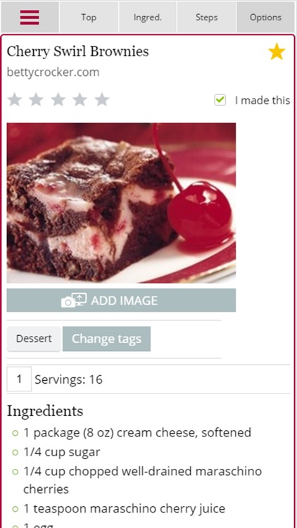 Copy Me That recipe manager, grocery list, planner
