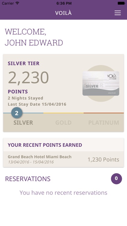 VOILÀ Hotel Rewards