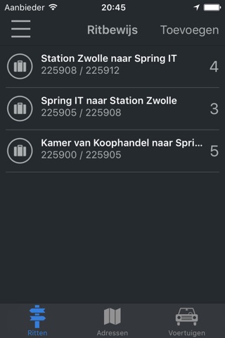 Ritbewijs Kilometerregistratie screenshot 2