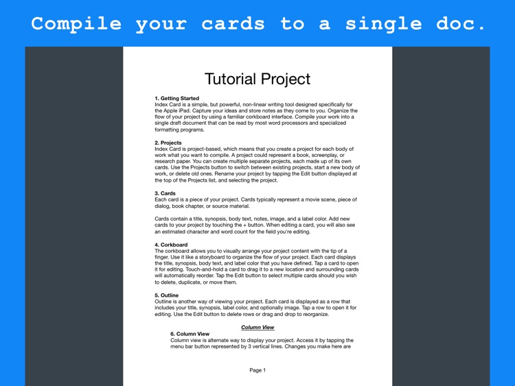 Index Card 4 - Corkboard Writing App screenshot-3