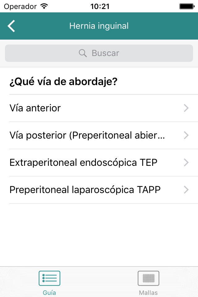 GUÍA DE PRÓTESIS PARA CIRUGÍA HERNIARIA screenshot 3