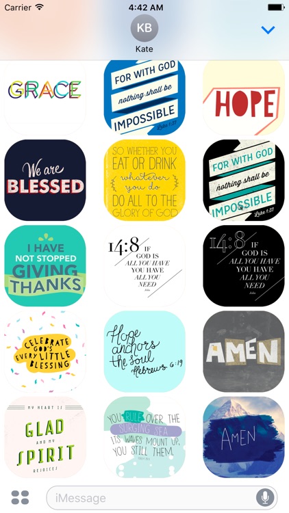 Bible Card Stickers