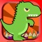 Icon dinosaur coloring for kid-fun drawing free crayon for toddler