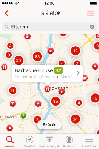 Etterem.hu - Étterem, kávézó, kocsma, bár és szórakozóhely kereső screenshot 3