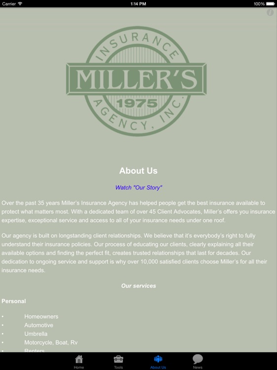 Millers Insurance Agency HD screenshot-3