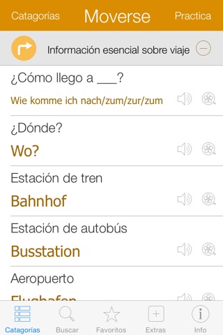 German Video Dictionary - Translate and Speak screenshot 2