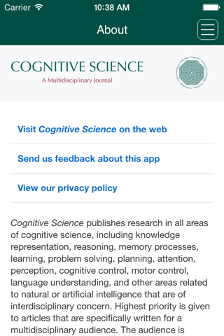 Cognitive Science screenshot 2