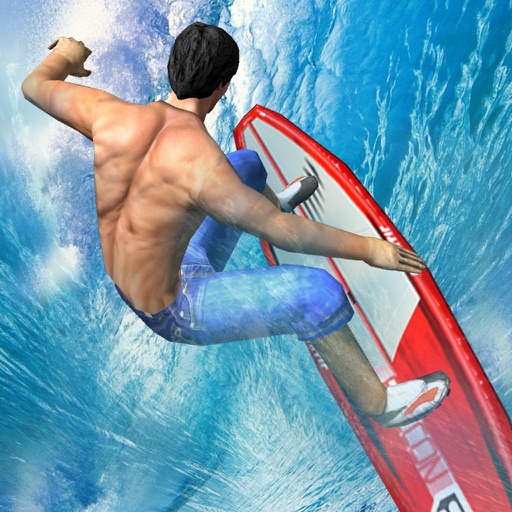 Flip Surfing Stunt Skills - 3D Surfer Racing  Game icon