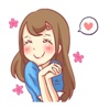 Little Lovely Girl Stickers for iMessage