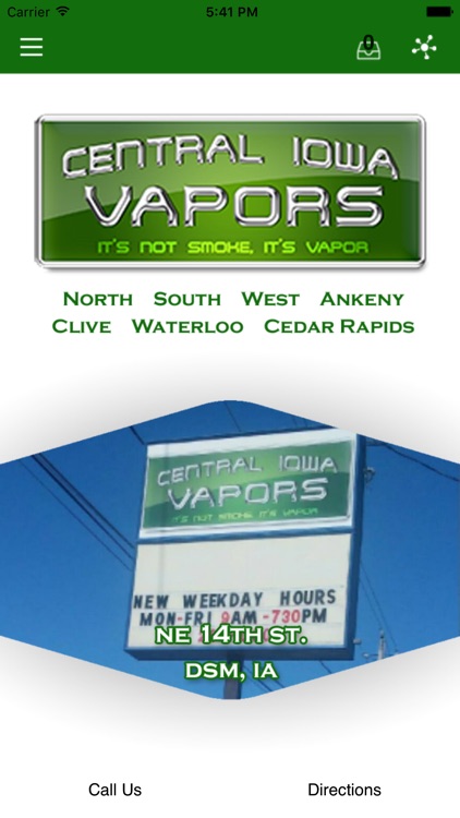 Same Day Delivery, Central Iowa Vapors