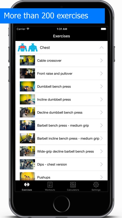 Gym Guide workouts and exercises for fitness
