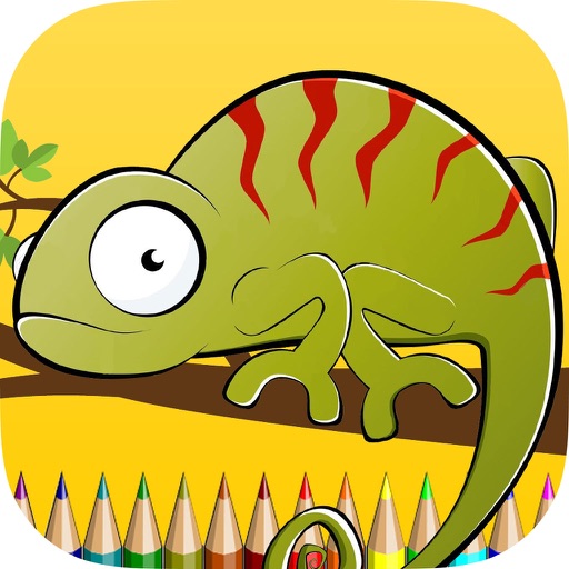 Reptile Coloring Book Paint iguana,turtle and more iOS App