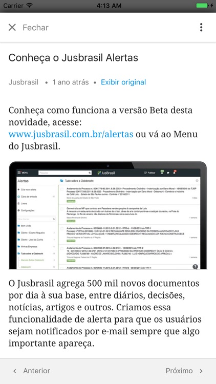 Jusbrasil Alertas