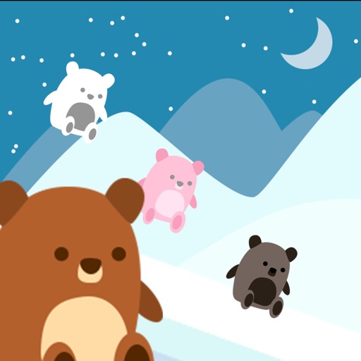 Down the mountain - Polar Bear - Ski Safari iOS App