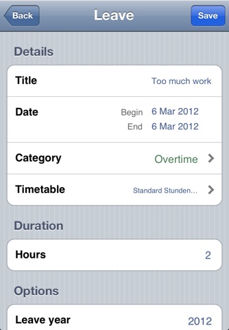 Annual Leave Pro screenshot 3