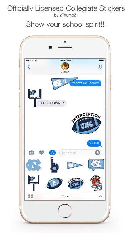 UNC-Chapel Hill Stickers for iMessage