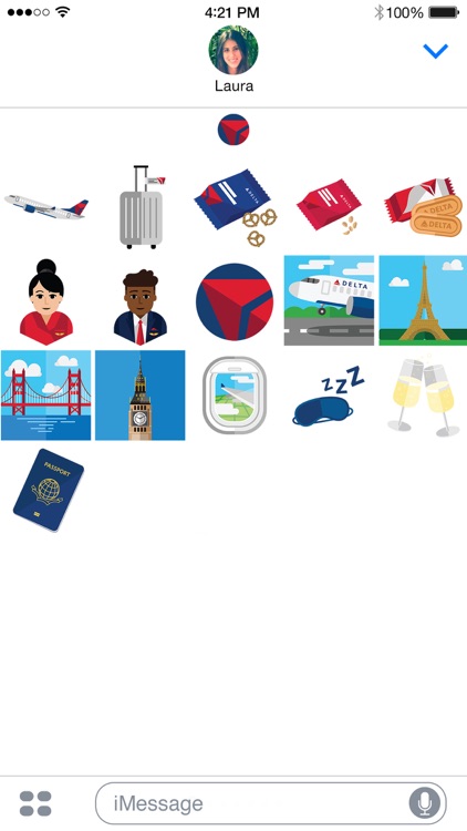 Delta Travel Stickers