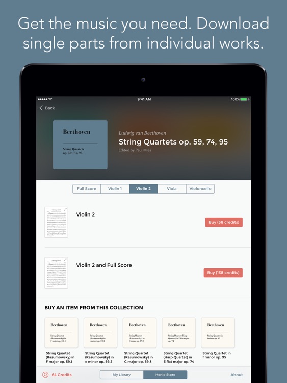 Henle Library – the Urtext score reader