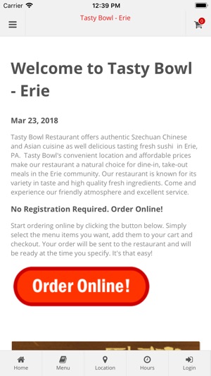 Tasty Bowl Erie