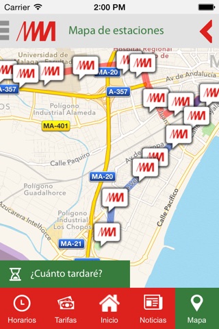 Metro de Málaga Oficial screenshot 2