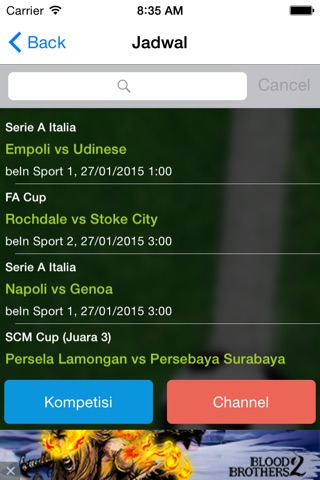 Info Jadwal Bola screenshot 2